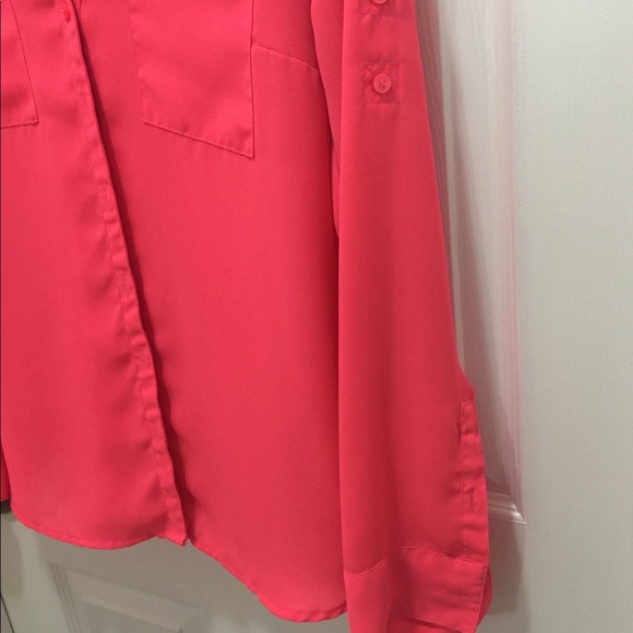 Express hot pink Portofino shirt - Picture 3 of 3